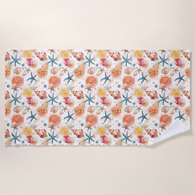 Serviette De Plage Cadeau d'anniversaire | La Mer Est Un Enfer Pour T (Devant)