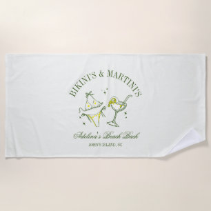 Serviette De Plage Cadeau de fête de demoiselle d'honneur de plage Cl