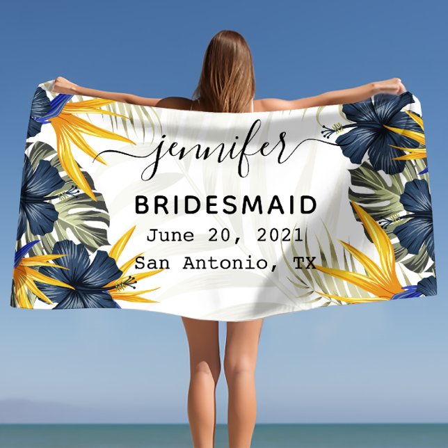 Serviette De Plage Cadeau de Mariage Cadeau de Fête d'Enterrement de  (Wedding Gifts Bachelorette Party Gift, Wedding Bea Beach Towel)