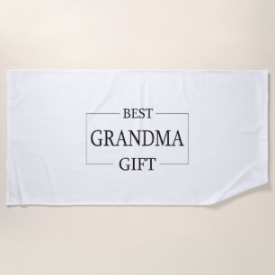 Serviette De Plage Cadeau personnalisé pour grand-mère anniversaire