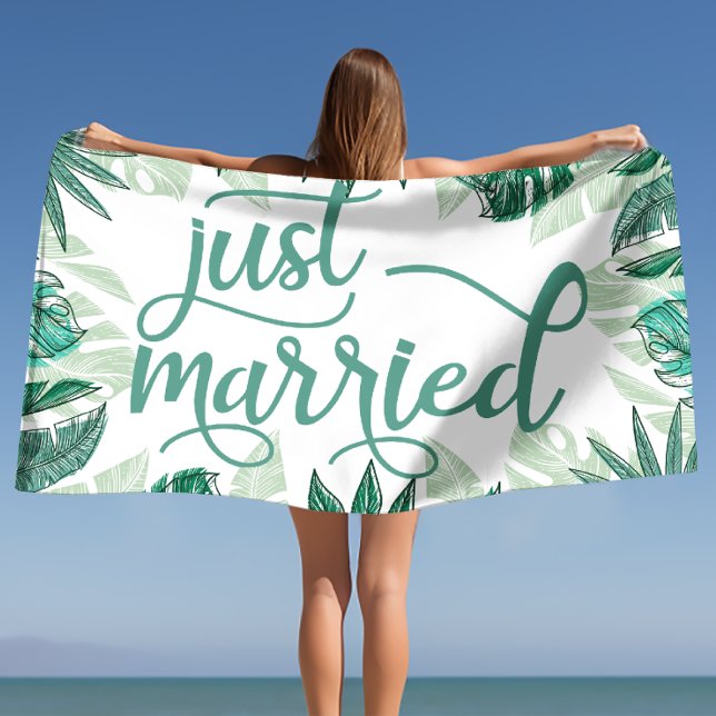 Serviette De Plage Cadeaux de mariage, Cadeaux pour les jeunes mariés (Wedding gifts, Newlywed gifts, Just Married Beach Towel)