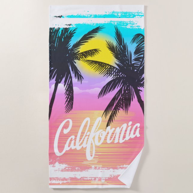 Serviette De Plage California Beach Towel (Devant)
