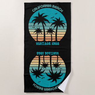 Serviette De Plage California Beach Vintage Beach Towel