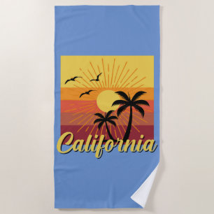 Serviette De Plage California Design - Beach Towel