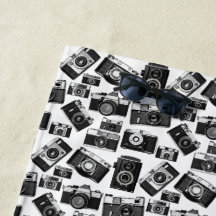 CAMÉRAS VINTAGES 35 mm NOIR ET BLANC MOTIF