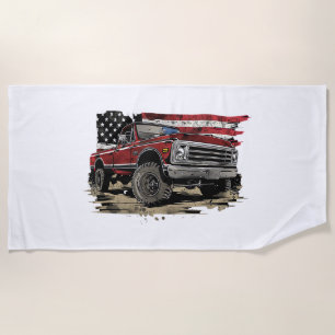 Serviette De Plage Camion de première génération camion vintage camio