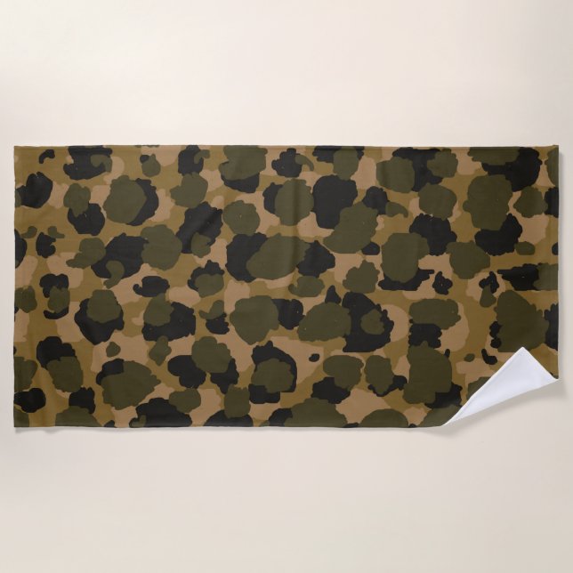 Serviette De Plage Camo Abstrait (Devant)
