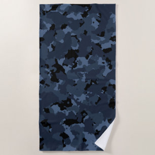 Serviette De Plage Camo de minuit