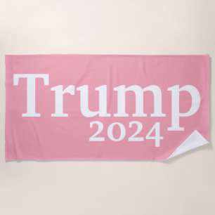 Serviette De Plage Campagne Pink Trump 2024
