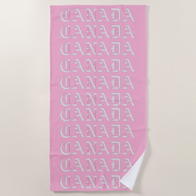 SERVIETTE DE PLAGE CANADA (Devant)