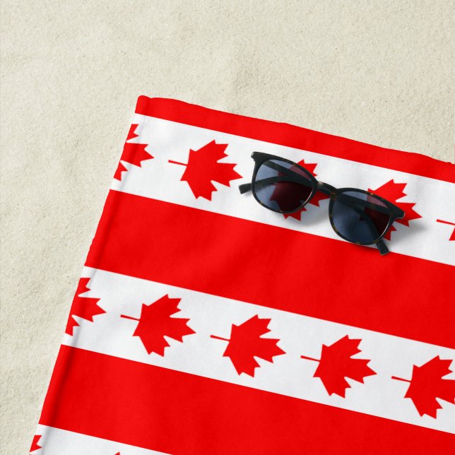 SERVIETTE DE PLAGE CANADA (En situation)