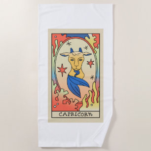 Serviette De Plage Capricorn Zodiac Beach Towel