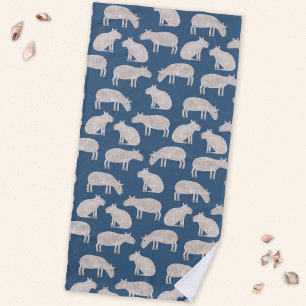 Serviette De Plage Capybara mignon