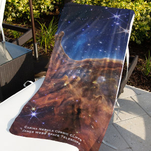 Serviette De Plage Carina Nebula Falaises cosmiques James Webb Hi-Res