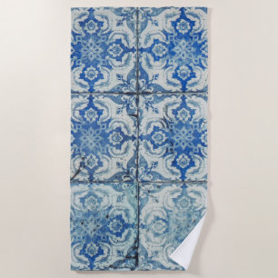 Serviette De Plage Carreaux portugais Vintages Motif - Azulejo