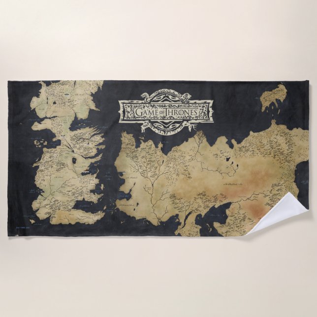 Serviette De Plage Carte de Westeros (Devant)