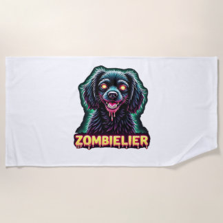 Serviette De Plage Cavalier King Charles Spaniel CKCS Zombie Dog Hall