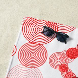Serviette De Plage Cercles pointus