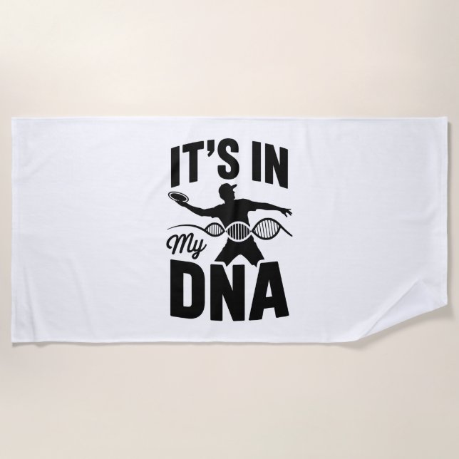 Serviette De Plage C'est dans My Dna Disk Golf (Devant)