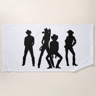 Serviette De Plage C'est une cow-girl