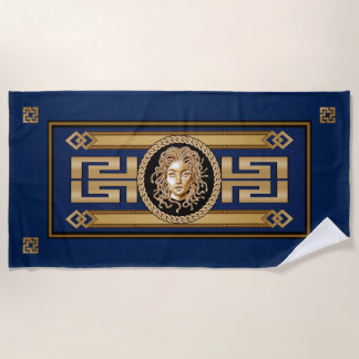 Serviette De Plage Chaîne d'or Medusa de luxe