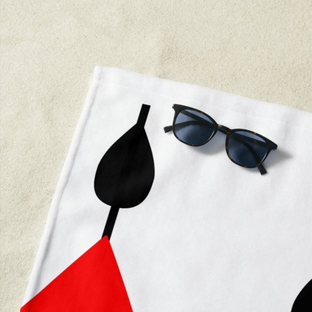 Serviette De Plage Chaînes de pluie (En situation)