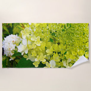 Serviette De Plage Chartreuse Green, Limelight Hydrangea,