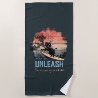 Serviette De Plage Chat d'équitation Sunset