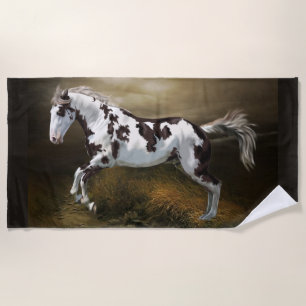 Serviette De Plage Châtaigner cadre Tovero Paint Horse