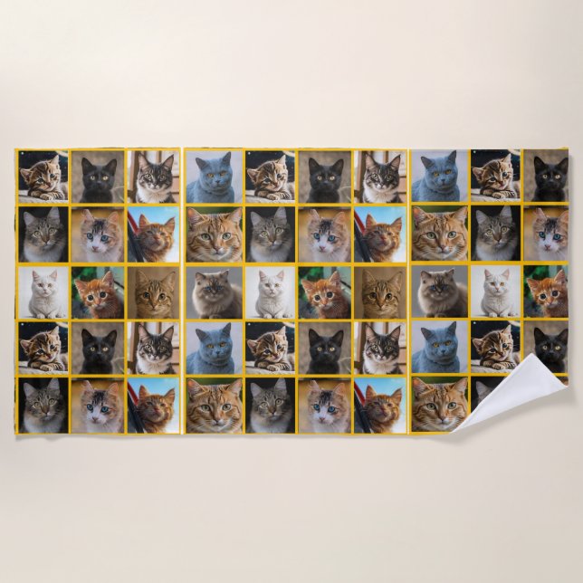 Serviette De Plage Chatons partout (Devant)