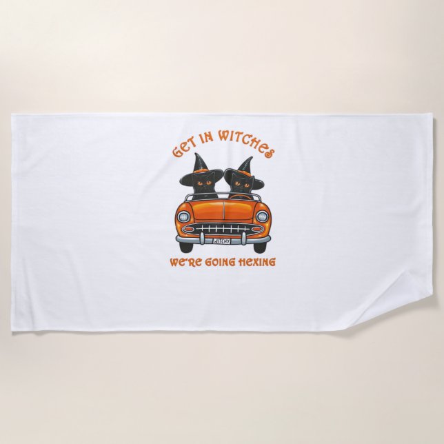 Serviette De Plage Chats de cuisine allant hexer T-shirt surdimension (Devant)