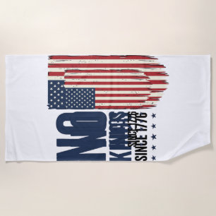 Serviette De Plage Chemise de conception de drapeau patriotique sans