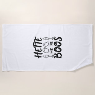 Serviette De Plage Chemise de fête de fantôme d'Halloween pour les hu