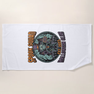 Serviette De Plage Chemise de zombie Halloween drôle de l'équipe Spoo
