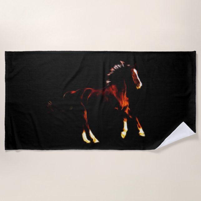 Serviette De Plage Cheval (Devant)