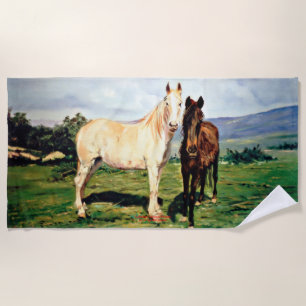 Serviette De Plage Chevaux/Cabalos/Horses