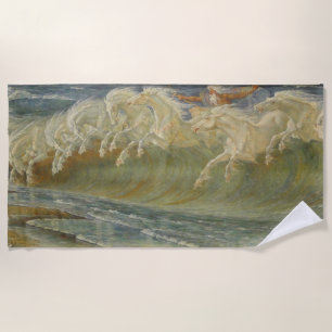 Serviette De Plage Chevaux Neptune par Walter Crane