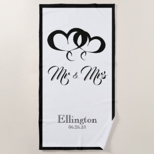 SERVIETTE DE PLAGE CHIC BEACH TOWEL_MR & MRS.
