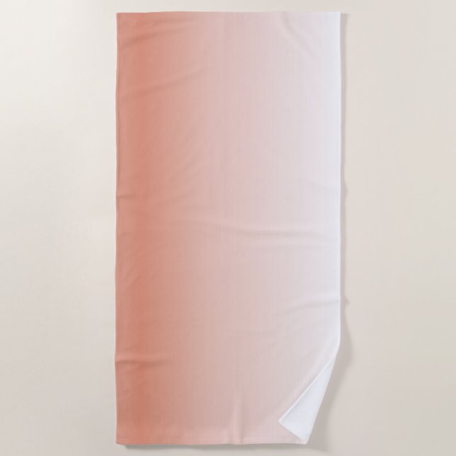 Serviette De Plage chic minimaliste pastel poussiéreux rose sombre ro (Devant)