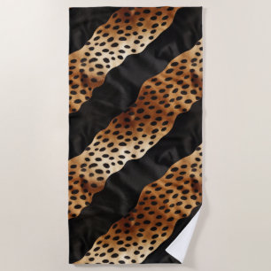 Serviette De Plage Chic Occidental Noir Brown