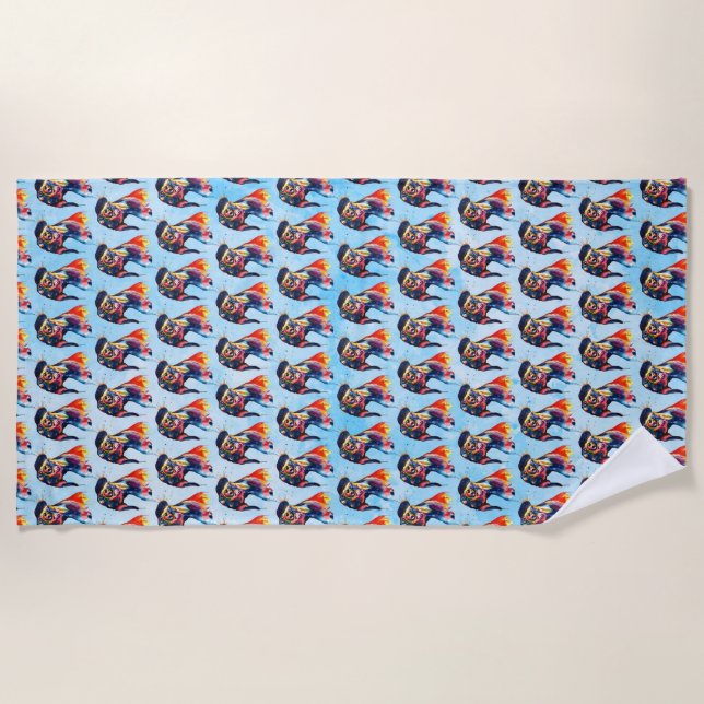 Serviette De Plage Chien (Devant)