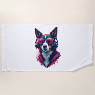 Serviette De Plage Chien d'aventure
