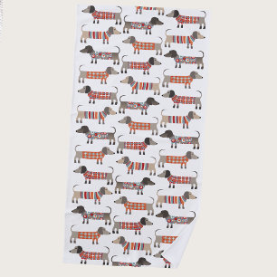 Serviette De Plage Chien de saucisse Dachshund