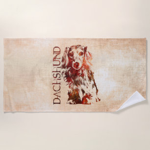 Serviette De Plage Chien de teckel - Doxie