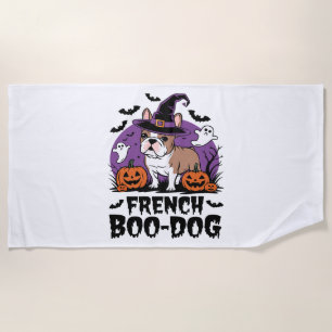 Serviette De Plage Chien French Boo � le Chien le plus Effrayant