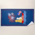 Chiens patriotiques laisser Freedom Ring Beach Tow