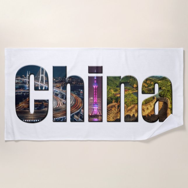 Serviette De Plage Chine (Devant)