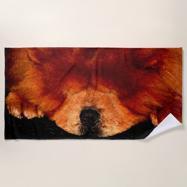 Serviette De Plage Chow Chow Chow btcnm (Devant)