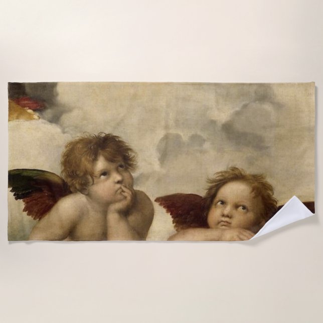 Serviette De Plage Chubs Raphael Santi Sistine Madonna Sweet (Devant)