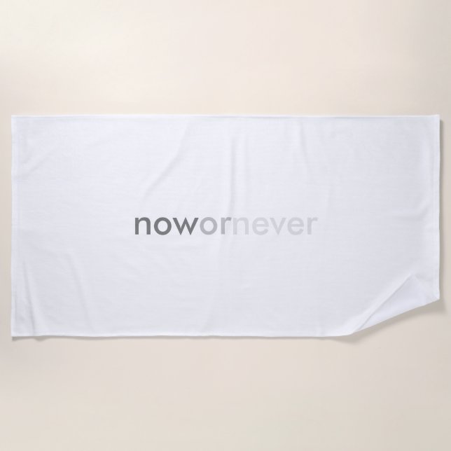 Serviette De Plage Citation de fin ou de fin pour les procrastinateur (Devant)
